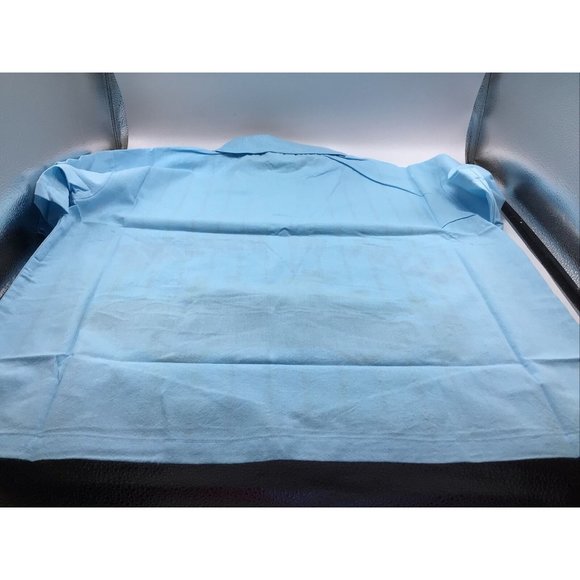 Caribbean Pacific Womens L Blue Graphic Polo Shirt Pocket Vtg 80s NWT Car People - Picture 9 of 12